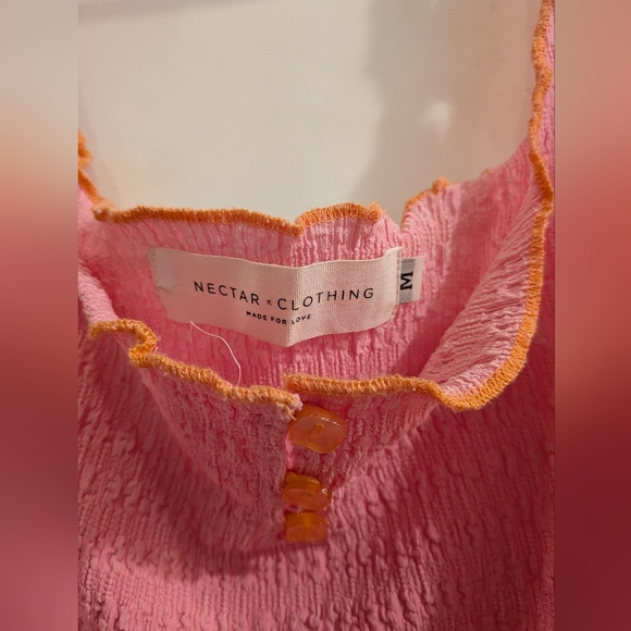 Nectar clothing pink sleeveless ruffle mini dress - Picture 3 of 3